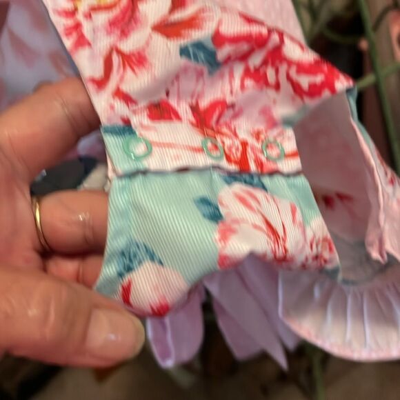 Floral Ruffle Romper Southern taters - Picture 2 of 4